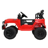 Rigo Kids Electric Ride On Car Jeep Toy Cars Remote 12V Red - Top-Down View
