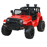 Rigo Kids Electric Ride On Car Jeep Toy Cars Remote 12V Red - Close-Up Angle