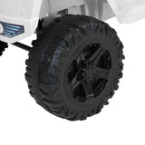 Rigo Kids Electric Ride On Car Jeep Toy Cars Remote 12V White - Rear View