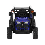 Rigo Kids Electric Ride On Car Off Road Jeep Remote 12V Blue - Side View