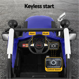 Rigo Kids Electric Ride On Car Off Road Jeep Remote 12V Blue - Rear View