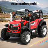 Rigo Kids Electric Ride On Car Off Road Jeep Remote 12V Red - 45-Degree Angle