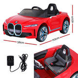 Kids Ride On Car BMW Licensed I4 Sports Remote Control Electric Toys 12V Red - Front View