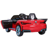Kids Ride On Car BMW Licensed I4 Sports Remote Control Electric Toys 12V Red - Top-Down View