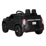 Kids Ride On Car Licensed Chevrolet Tahoe Electric Toys Horn Remote 12V Black - Side View