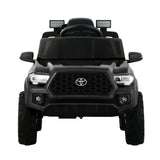 Kids Electric Ride On Car Toyota Tacoma Off Road Jeep Toy Cars Remote 12V Black - Side View