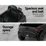 Kids Electric Ride On Car Toyota Tacoma Off Road Jeep Toy Cars Remote 12V Black - Rear View