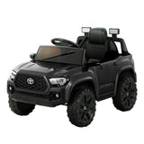 Kids Electric Ride On Car Toyota Tacoma Off Road Jeep Toy Cars Remote 12V Black - Close-Up Angle