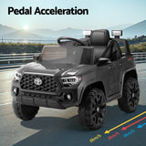 Kids Electric Ride On Car Toyota Tacoma Off Road Jeep Toy Cars Remote 12V Grey - Rear View