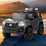 Kids Electric Ride On Car Toyota Tacoma Off Road Jeep Toy Cars Remote 12V Grey - Close-Up Angle