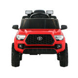 Kids Electric Ride On Car Toyota Tacoma Off Road Jeep Toy Cars Remote 12V Red - Side View