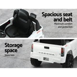Kids Electric Ride On Car Toyota Tacoma Off Road Jeep Toy Cars Remote 12V Whte - 45-Degree Angle