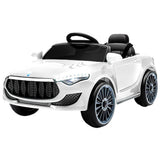 Rigo Kids Electric Ride On Car Cars Music Headlight Remote Control 12V White - Extra Image