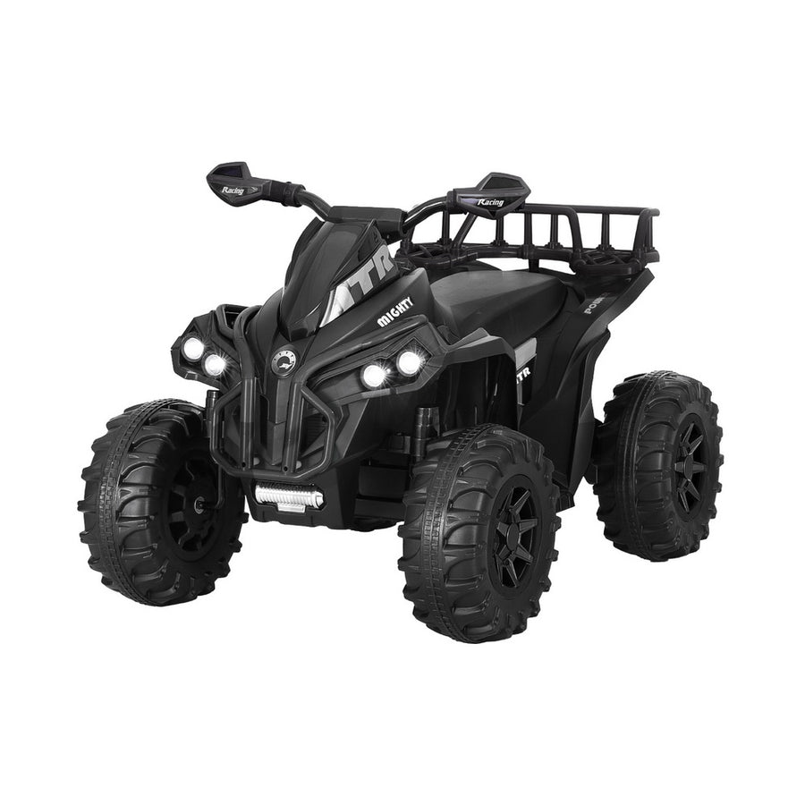 Rigo kids electric ride on ATV quad bike, 12V, black, image 7