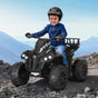 Rigo Kids Electric Ride On ATV Quad Motorbike with Storage Rack, 12V, Black