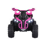 Rigo Kids Ride On Car ATV Quad Motorbike Storage Rack Electric Toys 12V Pink - Side View