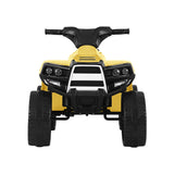 Rigo Kids Ride On ATV Quad Motorbike Car 4 Wheeler Electric Toys Battery Yellow - Side View