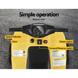 Rigo Kids Ride On ATV Quad Motorbike Car 4 Wheeler Electric Toys Battery Yellow - Rear View