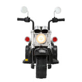 Rigo 6V Black Electric Kids Motorcycle - Ride-On Toy with Horn, Music & Safety Features