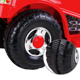 Rigo Kids Electric Ride On Police Motorcycle Motorbike 6V Battery Red - Close-Up Angle
