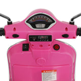 Kids Electric Ride On Car Motorcycle Motorbike Vespa Licensed GTS Pink - 45-Degree Angle