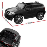 Rigo Kids Electric Ride On Car SUV Mercedes-Benz-Inspired ML450 Remote 12V Black - Front View