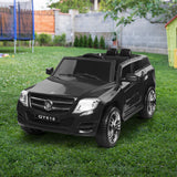 Rigo Kids Electric Ride On Car SUV Mercedes-Benz-Inspired ML450 Remote 12V Black - Low Angle