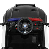 Rigo Kids Ride On Car Electric Patrol Police Cars Battery Powered Toys 12V Black - Top-Down View