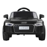 Kids Ride On Car Audi R8 Licensed Sports Electric Toy Cars Black - Side View