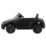 Kids Ride On Car Audi R8 Licensed Sports Electric Toy Cars Black - Top-Down View