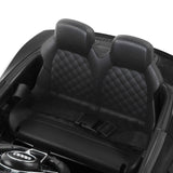 Kids Ride On Car Audi R8 Licensed Sports Electric Toy Cars Black - 45-Degree Angle