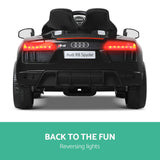 Kids Ride On Car Audi R8 Licensed Sports Electric Toy Cars Black - Extra Image