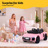 Ride On Car Licensed Audi R8 12V Electric Car for Kids Battery Pink - Extra Image