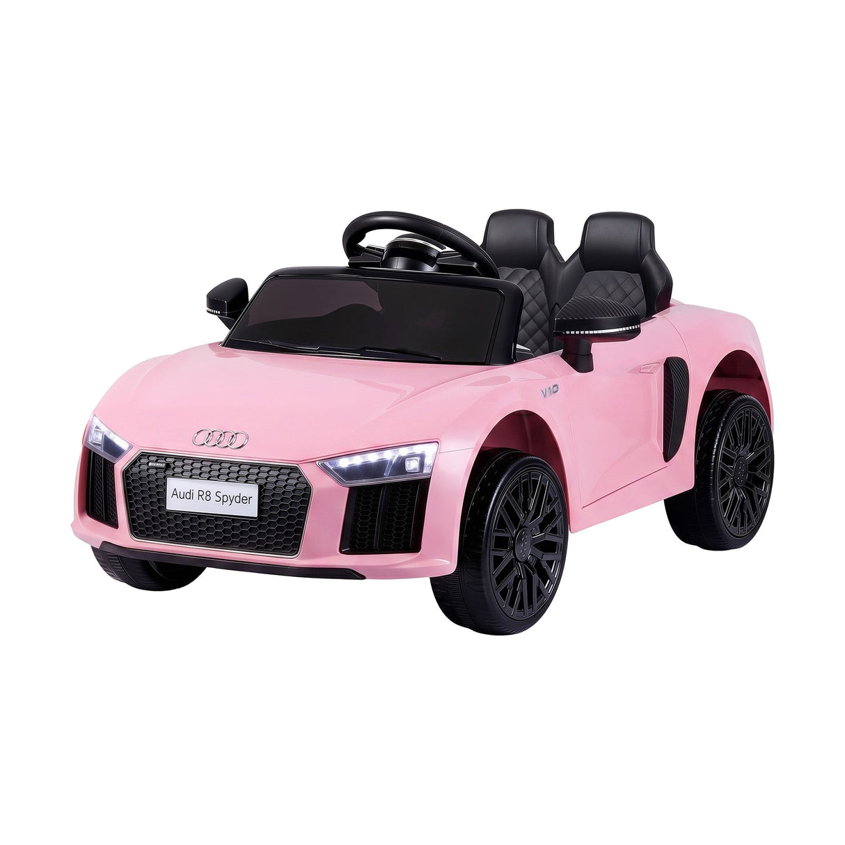 Ride On Car Licensed Audi R8 12V Electric Car for Kids Battery Pink