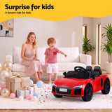 Ride On Car Licensed Audi R8 12V Electric Car for Kids Battery Red - Extra Image