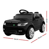 Rigo Kids Electric Ride On Car SUV Range Rover-inspired Cars Remote 12V Black - Front View