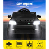 Rigo Kids Electric Ride On Car SUV Range Rover-inspired Cars Remote 12V Black - Rear View