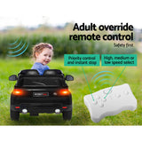 Rigo Kids Electric Ride On Car SUV Range Rover-inspired Cars Remote 12V Black - Close-Up Angle