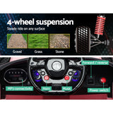 Rigo Kids Electric Ride On Car SUV Range Rover-inspired Cars Remote 12V Pink - 45-Degree Angle