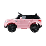 Rigo Ride On Car Kids Electric Ride On Cars SUV Remote 12V Pink - Side View