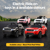 Rigo Ride On Car Kids Electric Ride On Cars SUV Remote 12V Pink - Close-Up Angle