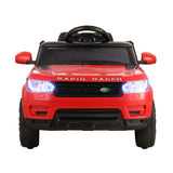 Rigo Kids Electric Ride On Car SUV Range Rover-inspired Cars Remote 12V Red - Side View