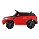 Rigo Kids Electric Ride On Car SUV Range Rover-inspired Cars Remote 12V Red - Top-Down View