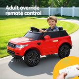 Rigo Kids Electric Ride On Car SUV Range Rover-inspired Cars Remote 12V Red - Rear View