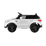 Rigo Kids Electric Ride On Car SUV Range Rover-inspired Cars Remote 12V White - Side View