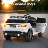 Rigo Kids Electric Ride On Car SUV Range Rover-inspired Cars Remote 12V White - Top-Down View