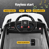Rigo Kids Electric Ride On Car SUV Range Rover-inspired Cars Remote 12V White - 45-Degree Angle