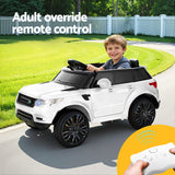 Rigo Kids Electric Ride On Car SUV Range Rover-inspired Cars Remote 12V White - Rear View