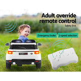 Rigo Kids Electric Ride On Car SUV Range Rover-inspired Cars Remote 12V White - Rear View