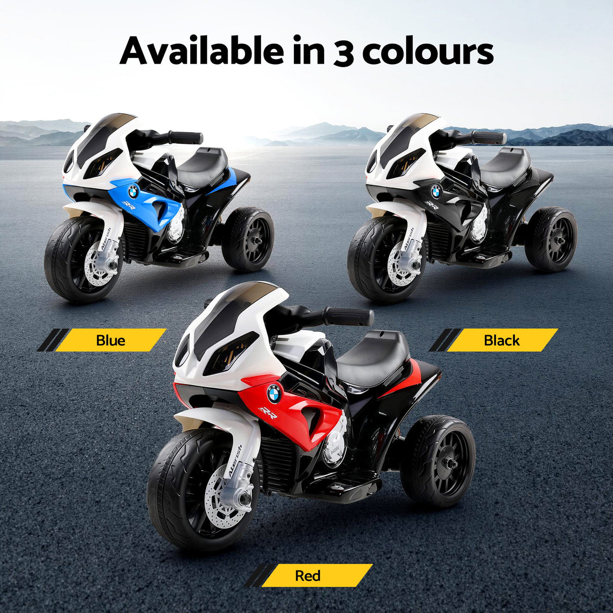 Kids Ride On Car Electric Ride On Cars Motorcycle Motorbike BMW Licensed S1000RR Black